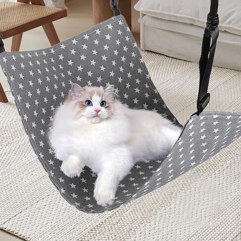 Sosoport 2pcs Cat Hammock for Cage Hanging Hammock Abeet Ammock for Cage قابلة للانعكاس معلق السرير الأشرطة والمواد البلاستيكية in Kuwait