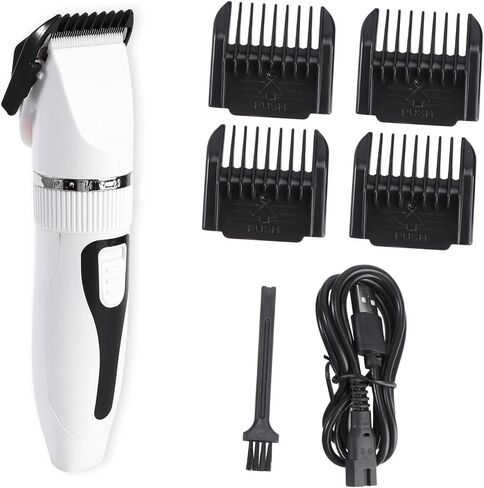 Toyvian Cordless Pet Hair Clipper Rechargeable Electric Grooming Trimmer with High Power Motor for Cats and Dogs Quiet Shaver with Precision Teeth Design for Ears Face and Random Color in Saudi Arabia