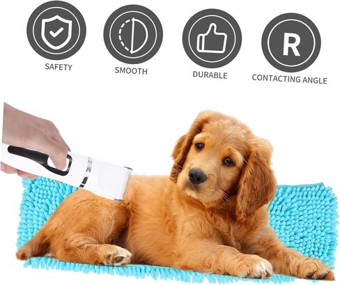 Toyvian Cordless Pet Hair Clipper Rechargeable Electric Grooming Trimmer with High Power Motor for Cats and Dogs Quiet Shaver with Precision Teeth Design for Ears Face and Random Color in Saudi Arabia