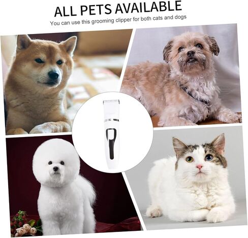 Toyvian Cordless Pet Hair Clipper Rechargeable Electric Grooming Trimmer with High Power Motor for Cats and Dogs Quiet Shaver with Precision Teeth Design for Ears Face and Random Color in Saudi Arabia