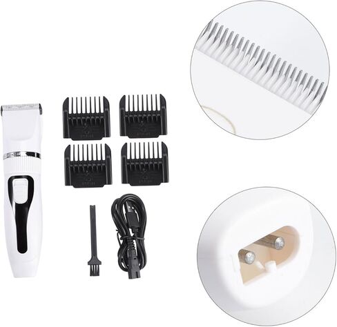 Toyvian Cordless Pet Hair Clipper Rechargeable Electric Grooming Trimmer with High Power Motor for Cats and Dogs Quiet Shaver with Precision Teeth Design for Ears Face and Random Color in Saudi Arabia