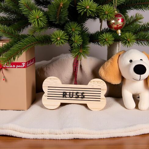Pearhead Meowy Christmas Wooden Ornament, Pet Picture Frame Rustic Ornament, Cat Christmas Tree Ornament Keepsake in Kuwait