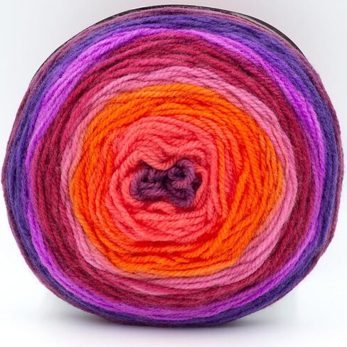 Lion Brand Yarn, Multicolor Varigated Mandala Yarn for Crocheting and Knitting, Craft Yarn, Banshee, 1 Pack in Saudi Arabia