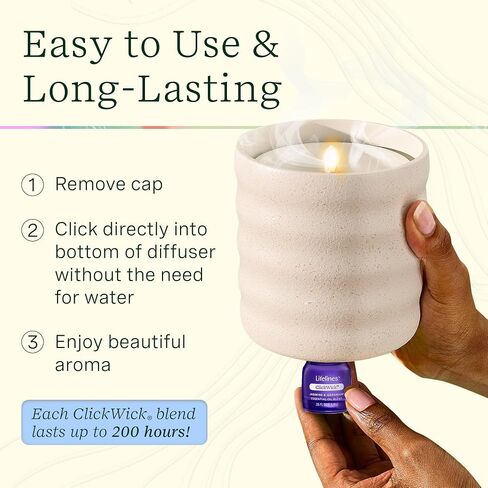 مزيج الزيوت العطرية ClickWick، عبوتان: في بلوم وبستان الحمضيات، من أجل شرايين الحياة، موزعات الزيوت العطرية ClickWick، 100% زيوت عطرية نقية ونباتات من مصادر مستدامة، 0.5 أونصة سائلة in Saudi Arabia