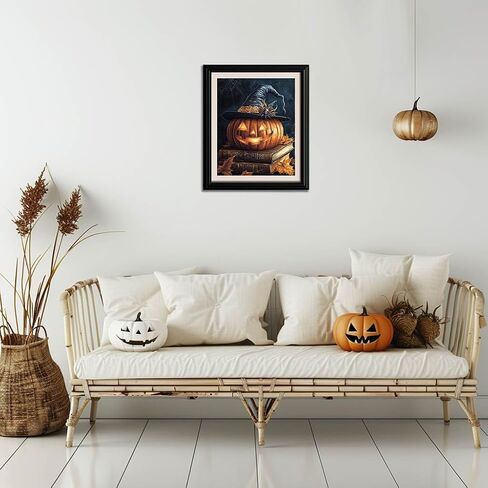 WRTCPOC Cute Halloween Ghosts DIY Stamped Cross Stitch Kits for Adults The Ghost Reading The Books 11CT Needlepoint Embroidery Counted Cross Stitch Kits Study Room Decoration in Saudi Arabia