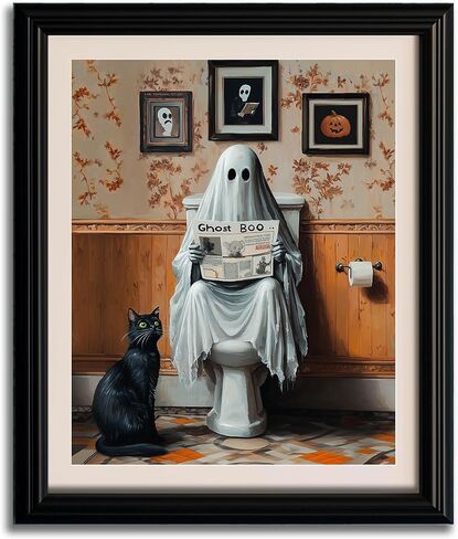 WRTCPOC لطيف هالوين الأشباح DIY مختومة كروس غرز مجموعات للبالغين القراءة الكتب 11CT NEEELEPOINT التطريز Cross Cross Stitch Kits Decoration in Kuwait