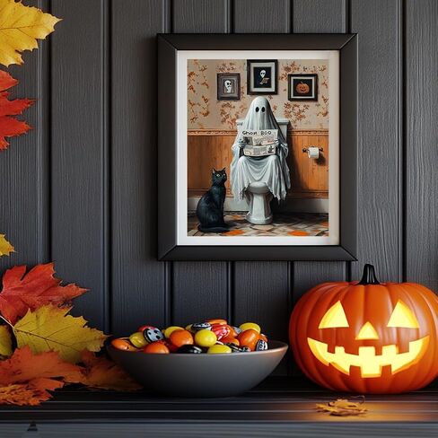 WRTCPOC لطيف هالوين الأشباح DIY مختومة كروس غرز مجموعات للبالغين القراءة الكتب 11CT NEEELEPOINT التطريز Cross Cross Stitch Kits Decoration in Kuwait