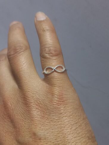 Infinity Love Knot Promise Ring New 925 Sterling Silver Plated Cute Band Stackable Wedding Bands Rings for Women Infinity Forever Love (6, Yellow Gold) in Saudi Arabia