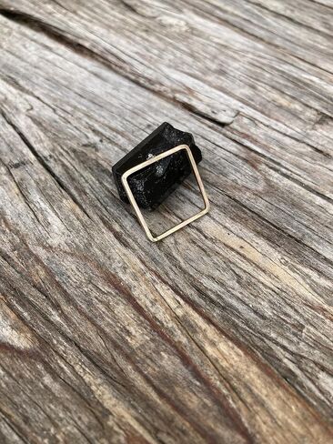 Littlejewel Square Square Silver Silver Ring 1.3mm SZ 7 in Saudi Arabia