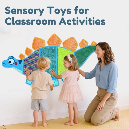Sensory Wall Panel for Kids, 16 Pcs Assorted Textured Sensory Mats for Kids Room Wall Decor, Wall Stickers Decor for Classroom in Saudi Arabia