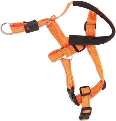 Fdit Dog Collar Dog Halter with Safety Strap, Pet Headcollar Stops Pets from Pulling for Outdoor Walk (L) in Saudi Arabia