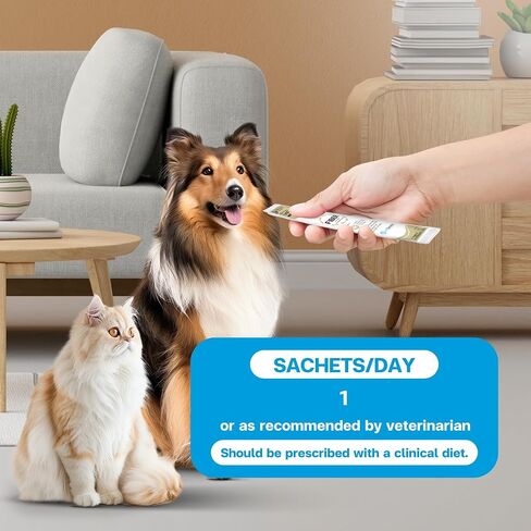الألياف للقطط والكلاب - سمك التونة مع سمك السلمون - Cat Hairball Remedy & Cat Catpation Relief - 6 ألياف وظيفية مع prebiotics لصحة الأمعاء ، والسيطرة على كرة الشعر - 30 كيس in Saudi Arabia