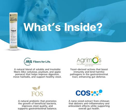 الألياف للقطط والكلاب - سمك التونة مع سمك السلمون - Cat Hairball Remedy & Cat Catpation Relief - 6 ألياف وظيفية مع prebiotics لصحة الأمعاء ، والسيطرة على كرة الشعر - 30 كيس in Saudi Arabia