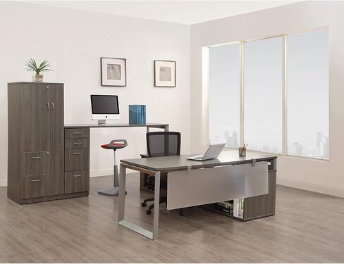 Lorell Relevance Series Charcoal Laminate Office Furniture in Saudi Arabia