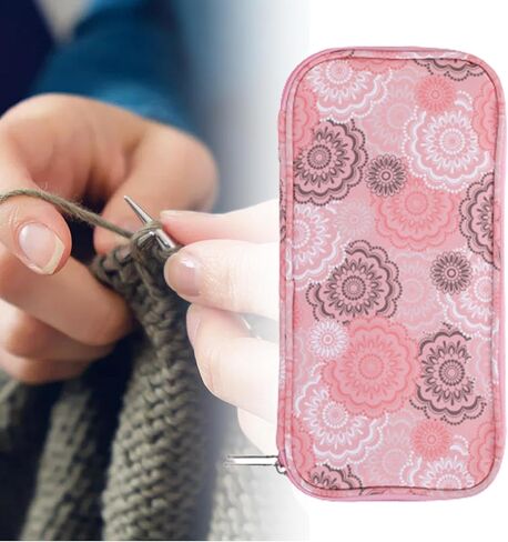 Knitting Needles Storage Bag Storage Bag 11 Inches Portable for Knitting Needles in Kuwait