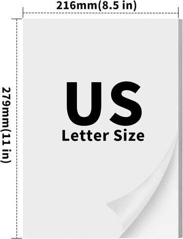 ورقة الطابعة الحرارية 8.5 × 11 بوصة ، ورق حراري 8.5 × 11 متوافق مع طابعة محمولة M08F-Letter ، M832 ، M834 ، MT800،100 SHIETs in Saudi Arabia