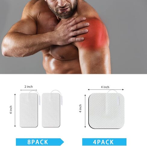 وسادات بديلة لوحدة TENS - عبوة مكونة من 10 مربعات قطب كهربائي كبيرة جدًا على شكل فراشة in Kuwait