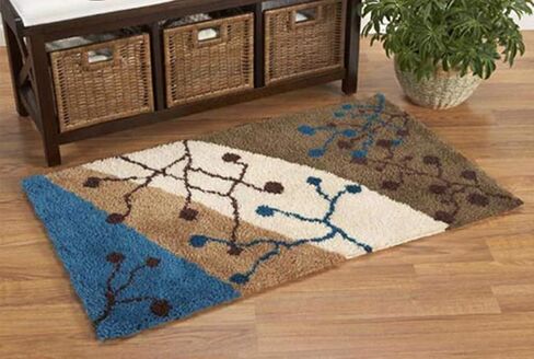yakoleci Latch Hook Kits for Adults, Pre-Printed DIY Rug Crafts Arts Carpet for Home Decoration Festival Gift (23.6" X 15.8" Atom) in Kuwait