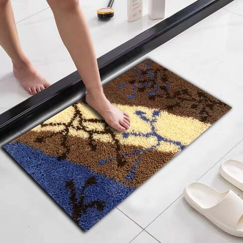 yakoleci Latch Hook Kits for Adults, Pre-Printed DIY Rug Crafts Arts Carpet for Home Decoration Festival Gift (23.6" X 15.8" Atom) in Kuwait