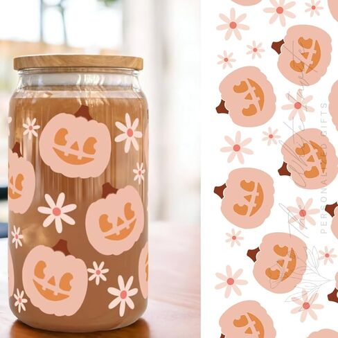 Personalized Tumbler Personalized Glass Tumbler with Birth Flower, Custom Glass Cup with Lids and Straws, Personalized Coffee Tumbler, Personalized Gift (Watercolor Floral Frosted Glass) in Kuwait