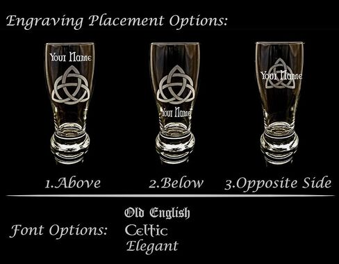 Clan Logan Scottish Crest Pint Glass, 19oz Engraved Personalization Included in Saudi Arabia