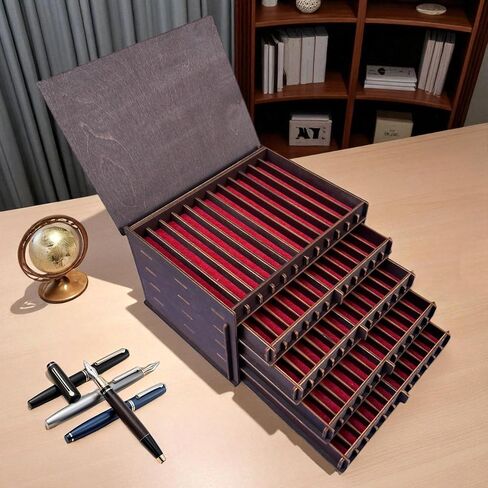 5 Tier Wooden Fountain Collection Collection Box - صندوق جامعي مخصص مع خيارات مقصورة مختلفة in Saudi Arabia