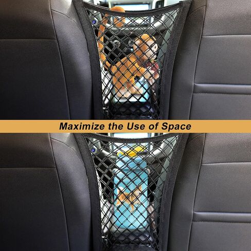 Dog Car Net Barrier for SUV， Upgraded Dog Travel Accessory with Organizers and Storage, Separates Pets from Passengers for Safely, organizes Essentials, Makes Trips Easier. in Saudi Arabia