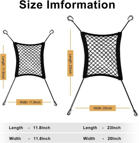 Dog Car Net Barrier for SUV， Upgraded Dog Travel Accessory with Organizers and Storage, Separates Pets from Passengers for Safely, organizes Essentials, Makes Trips Easier. in Saudi Arabia
