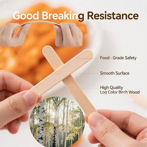 1500 Pcs Wooden Craft Sticks Set, MultiSize, Multi Purpose, Ice Cream Sticks for DIY Projects, Arts and Popsicle Sticks for Crafts in Kuwait