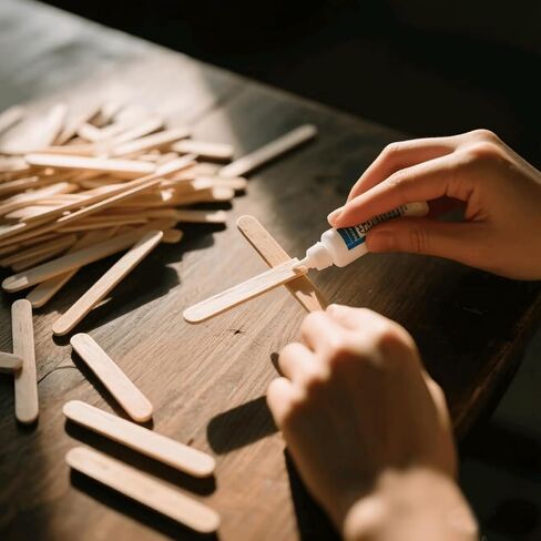 1500 Pcs Wooden Craft Sticks Set, MultiSize, Multi Purpose, Ice Cream Sticks for DIY Projects, Arts and Popsicle Sticks for Crafts in Kuwait
