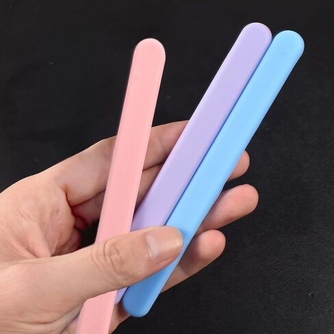 10 PCS Paint Stir Sticks, Reusable Silicone Stir Sticks, Blade Shaped Slimer Edges, Easy to Clean, Suitable for Resin, Epoxy, Liquid, Paint, DIY Crafts (Multiple Colors) in Saudi Arabia