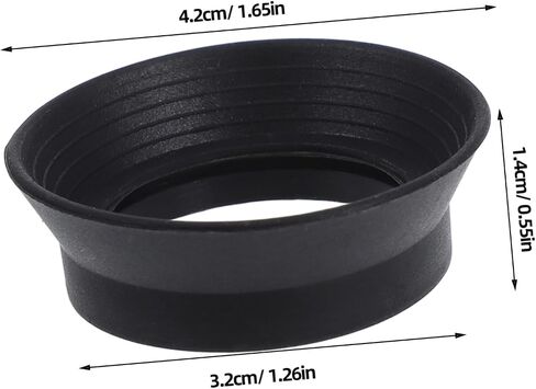 Healifty Rubber Microscope EyeCup 30mm Bore Eye Custs Shield SHIELD لـ 29-31mm Microscopes in Kuwait
