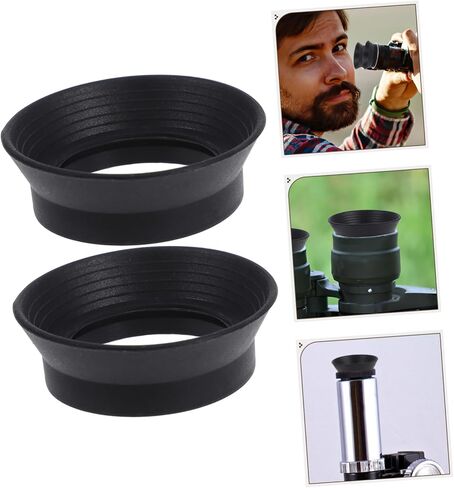 Healifty Rubber Microscope EyeCup 30mm Bore Eye Custs Shield SHIELD لـ 29-31mm Microscopes in Kuwait