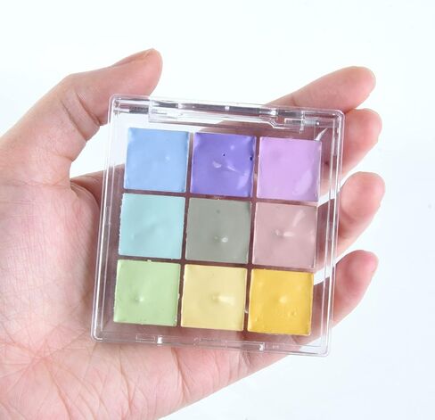 7 Wells Metallic Paint Storage Palette Box,Mini Travel Paint Palette Box for Watercolor Painting, Acrylic and Oil Painting Paint Saver with Lid and Mixing Tray in Saudi Arabia