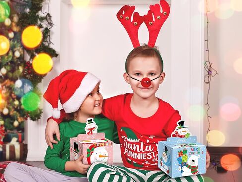 5pcs عيد الميلاد مفاجأة أموال صندوق للهدية النقدية ، وصندوق هدايا مالي عيد الميلاد مع البطاقة وحامل النقود للأطفال البالغين ، وعطلة متعة DIY ، وتشمل 250 ٪ حقيبة شفافة in Kuwait