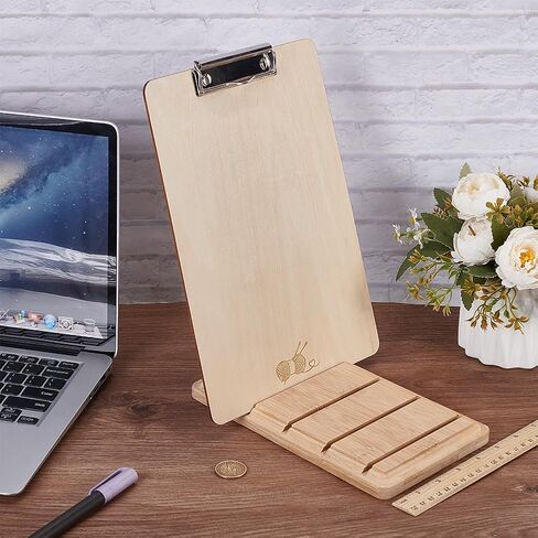 حافظة الحافظة الخشبية الحافظة الخشبية 9.45x5.5x0.7inch Papayawhip Color Bamboo Holder مع 5 فتحات مستطيل الخيزران منظم الوثائق in Kuwait