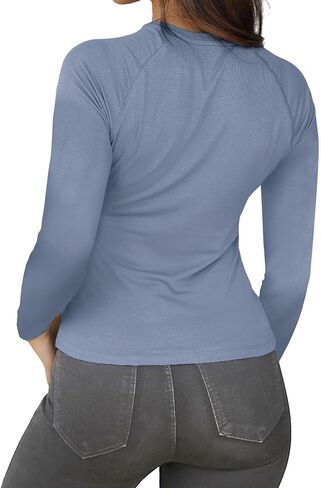 Abardsion 2024 Women Casual Activewear T Shirts Basic Crewneck Raglan Short Sleeve Slim Tight Fit Going Out Tops in Saudi Arabia