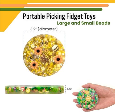 Picky Pad 2Pcs- Multicolor Fidget Pads, Fidget Toy for Skin Picking, Fidget Toys Adults, Trichotillomania & Dermatillomania, ADHD Pick Pad, Sensory in Saudi Arabia