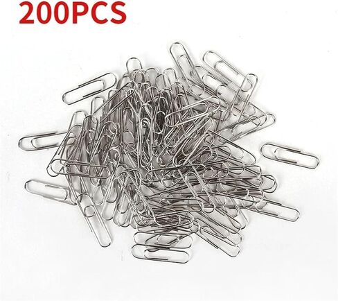300-50PCS Metal Paper Clips Binding Clip for Home Office Paperwork Stainless Steel Bookmark Paperclips Organizer School Supplies(300PCS) in Saudi Arabia