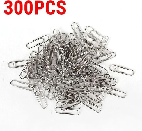 300-50PCS Metal Paper Clips Binding Clip for Home Office Paperwork Stainless Steel Bookmark Paperclips Organizer School Supplies(300PCS) in Saudi Arabia