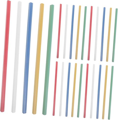 Gatuida 25pcs قضبان الربط المنزلق لمقاطع مثبتة الوثيقة الورقية باللونين الأحمر الأزرق الأزرق الأزرق الأبيض القابل للتعديل. in Kuwait