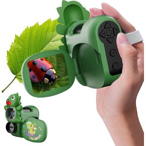 1600X Handheld Microscope for Kids 2" IPS Screen Kit Mini Pocket Digital Microscopes STEM Science with Slides Photo Video Rechargeable Portable Scope Gift for Ages 6-12 (Green) in Saudi Arabia