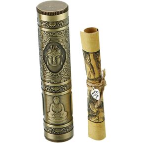 Metal Wish Paper Holder Tube for Wishing Decorative Round Wishing Paper Storage Creative for Couples Friends and Students Stylish Home Decoration in Kuwait