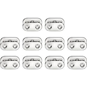 Uxcell Spring Cord Lock End Toggle ، 10pcs ثقب مزدوج سدادة سدادة سداول سوبس تمرير مقطع للرسومات ، أربطة الحذاء ، الحقائب (الذهب ، 22.2x15.2mm) in Saudi Arabia