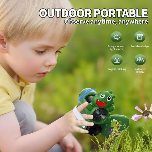 1600X Handheld Microscope for Kids 2" IPS Screen Kit Mini Pocket Digital Microscopes STEM Science with Slides Photo Video Rechargeable Portable Scope Gift for Ages 6-12 (Green) in Saudi Arabia