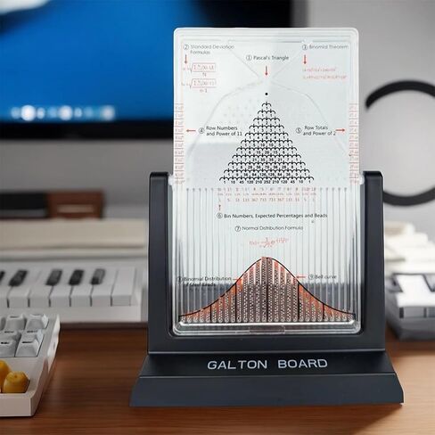 لوحة Galton ، نموذج مظاهرة الاحتمالات المكتبية مع منحنى الجرس ، أداة تجربة القانون الإحصائية الفعالة ، أداة تدريس فيزياء المختبر للتوزيع العشوائي in Kuwait