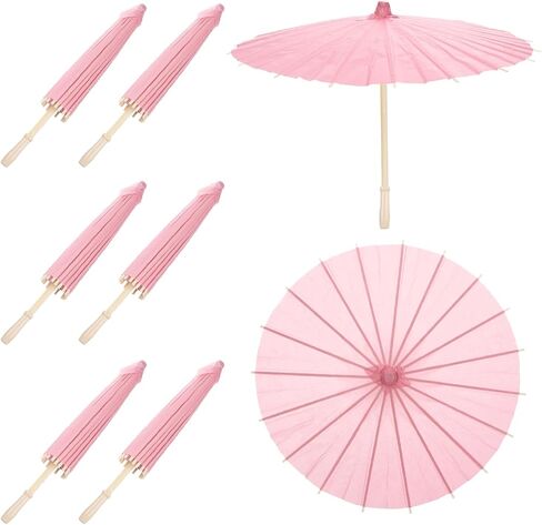 Meccanixity 6 PCS Paper Mybrellas ، 23.6 "Paper Parasol DIY Plaint Painting Paint in Saudi Arabia