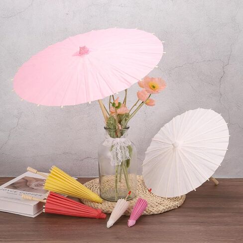 Meccanixity 6 PCS Paper Mybrellas ، 23.6 "Paper Parasol DIY Plaint Painting Paint in Saudi Arabia