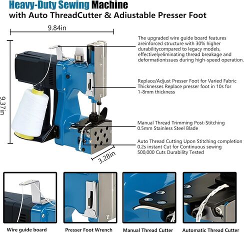 أكياس خياطة الآلات الكهروضوئية آلة خياطة الأكياس المحمولة 2S/حقيبة ، أكياس أكياس أكياس الصرف الصحي الأوتوماتيكي أكياس الأكياس الأوتوماتيكية للأكياس الأوتار الأكياس الأكياس الأكياس الأكياس الأكياس الجوت in Kuwait