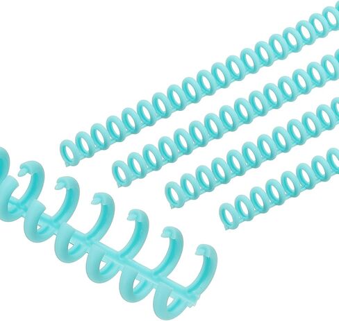 PATIKIL 8.5mm(0.3") Spiral Binder Ring,20 Pcs 30 Rings 25 Sheet Capacity Comb Binding Spines for Binding Paper Sheets Notebook Calendar Picture Album, Green in Saudi Arabia
